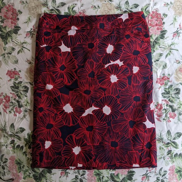 Charter Club Floral Skirt sz 12 - Picture 1 of 8